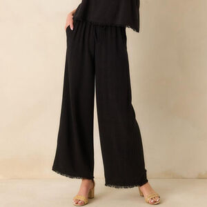 Z Supply Black Soren Linen Pants